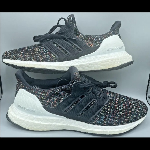 Men’s Size 7.5 - adidas UltraBoost 4.0 Black Multicolor 2019 - F35232 - Picture 8 of 14